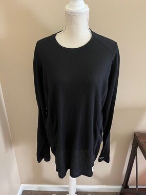 Carhartt Black Long-Sleeve Waffle Thermal Shirt